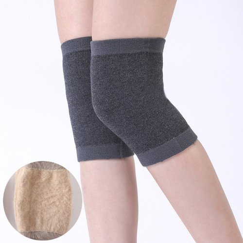 Cashmere warm women and men autumn and winter thin plus velvet old cold leg protection knee paint joints air-conditioned room anti-slip cold sports traceless