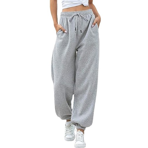 2024 Autumn New European and American Cross-border Foreign Trade Amazon Women's Casual Loose Sports Trousers 