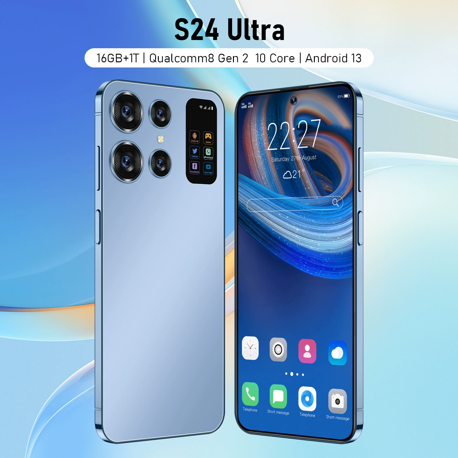 Spot S24ULTRA кросс-бордер мобильный телефон 16+1ТБ большой памяти 4Г всё-в-одном фабрика внешняя торговля кросс-бордер смартфон