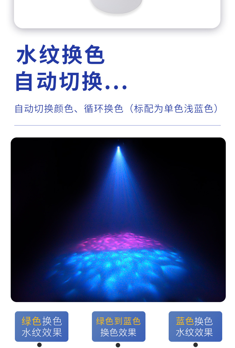户外动态水波纹灯 防水景观工程亮化场景海洋灯LED水纹投影灯-阿里巴巴