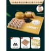 Imitation bamboo editor yellow can+361 grain of imitation Yuzi+1.5 thick wood chessboard to send chess and books