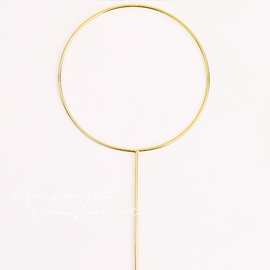 古风金属团扇DIY扇子主体框架爱心 圆圈电镀保色材料饰品配件批发