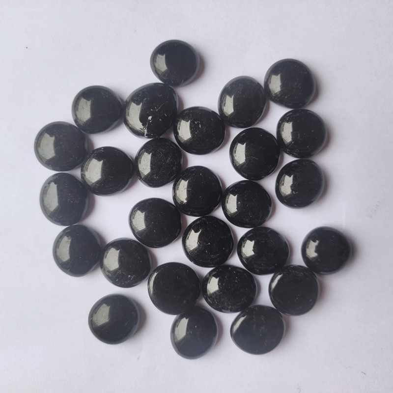 厂家直供玻璃扁珠五子棋用玻璃珠花卉铺面装饰儿童娱乐用玻璃扁珠