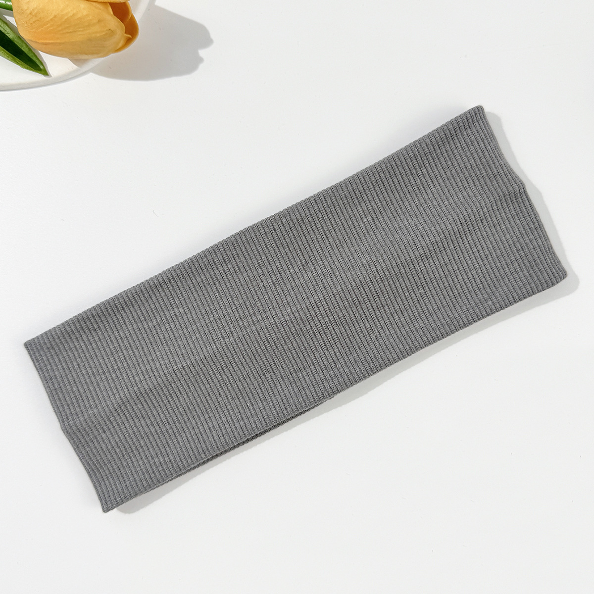 Nueva banda de pelo de punto de color sólido para hombres y mujeres yoga deportes sudor absorbente diadema internet celebridad mismo estilo hilo de algodón lavado de cara banda de pelo