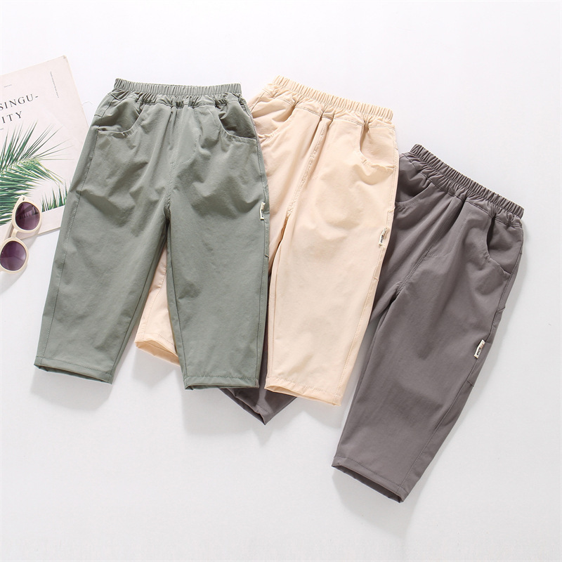 Zhilili Children's Clothing 2026 New Summer Versatile Boys' Pants Kids' Pants for Older Boys Quick-Dry Trendy Pants
