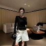 长袖超柔圆领纯色套衫