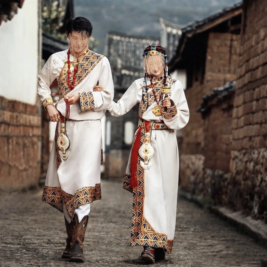 民族风藏装新款演艺臧裙西藏服女款藏袍藏装藏服女长裙民族风一套