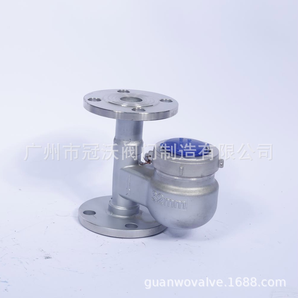 不锈钢立式水表 上进下进耐酸碱耐腐蚀垂直水表 304 316L竖装水表