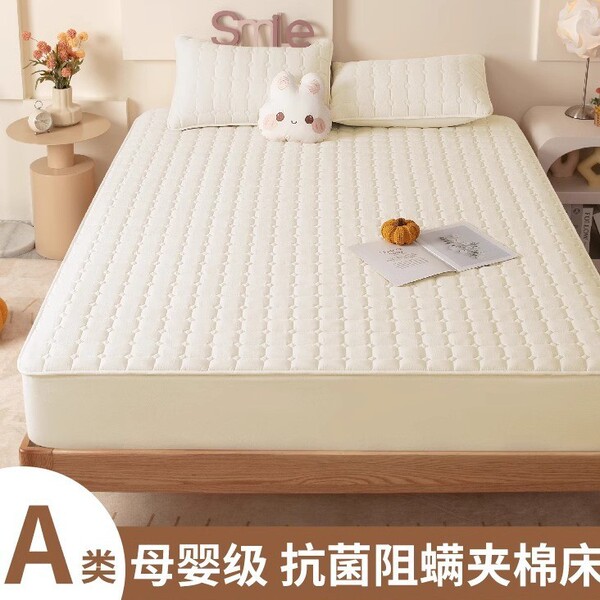 Class A quilted bed hat non-slip single-piece mother and infant grade waterproof urine barrier thickened Simmons mattress protective cover