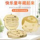 Wooden baby deciduous teeth box for men and women teeth lanugo umbilical cord collection box infant deciduous teeth storage box souvenir box