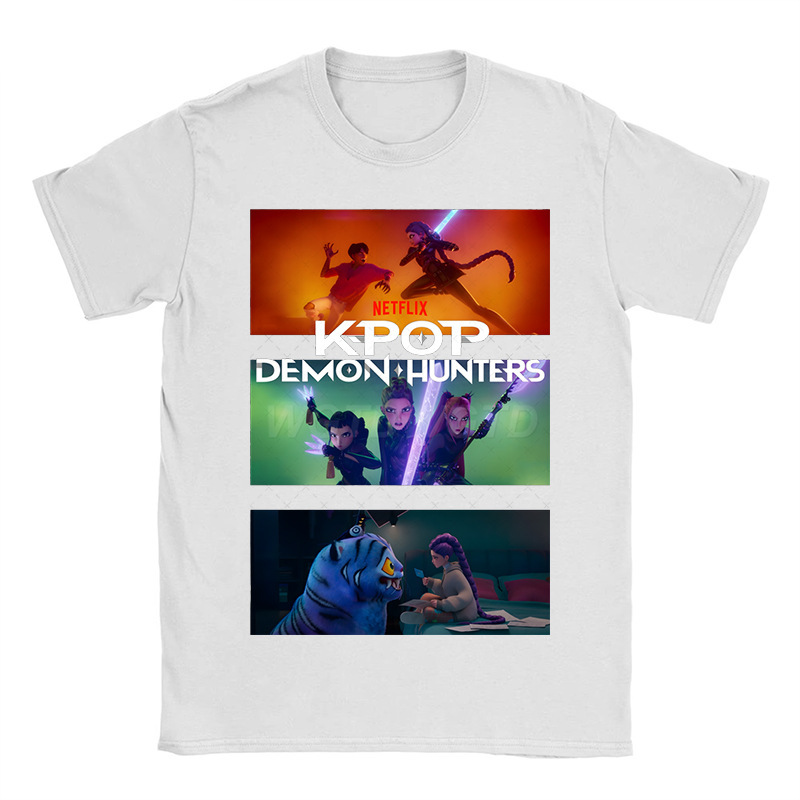 アニメ周辺グッズ 漫画プリント 綿100% Tシャツ クロスボーダー ゆったり ラウンドネック トップス カジュアル 半袖|undefined