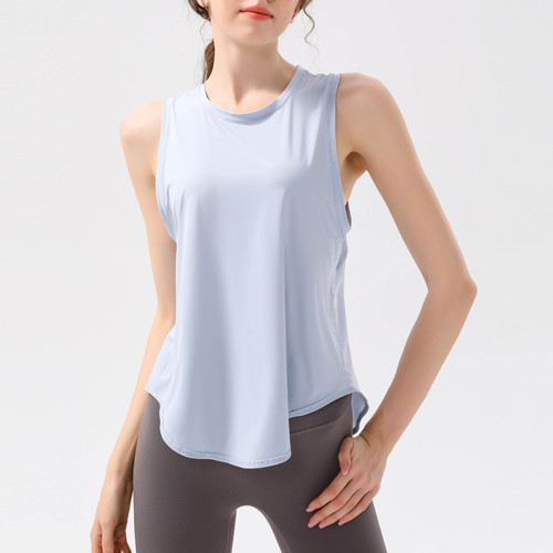 New Style Sports Yoga Women's Training Top Loose Outer Sweatshirt T-Shirt Mesh Splicing Sweatproof Breathable Yoga Wear