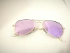 3023 Stainless Steel Golden Frame Purple Children's Mirror (Polarized) 52*44
