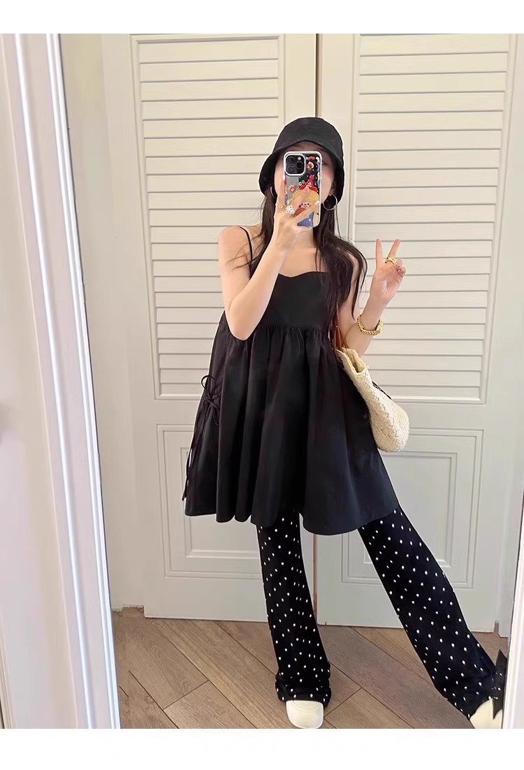 Legging de grossesse polaire à pois taille haute gainante_voghion.com