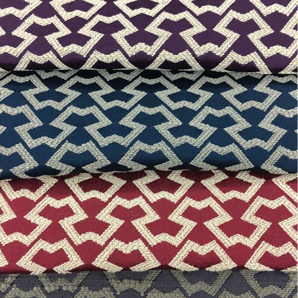 现货直销窗帘布高精密提花沙发布工程布欧式软装靠包布色织家纺布