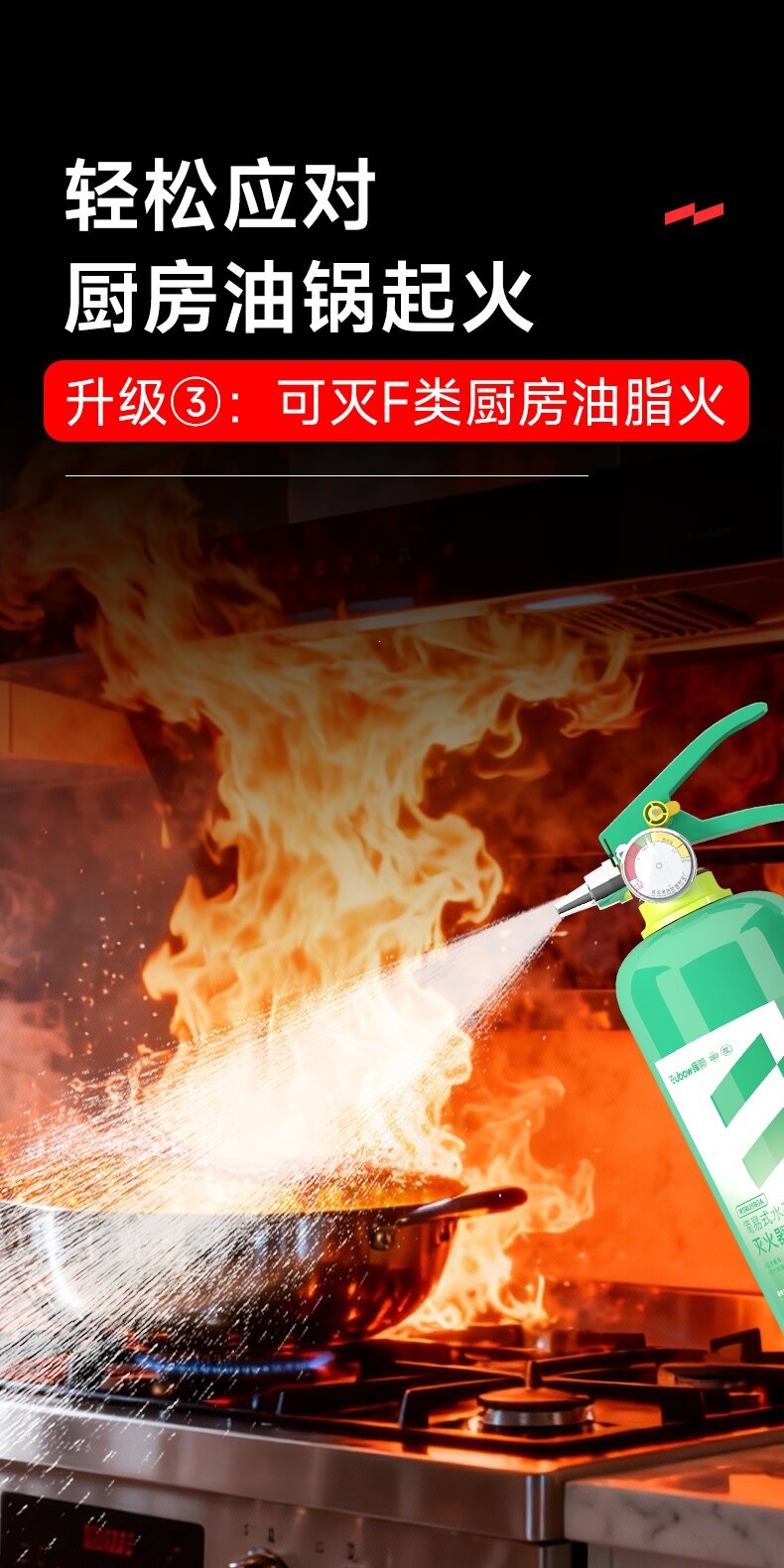 Suitable for vehicle-mounted fire extinguishers, 2026 new model small portable high-temperature explosion-proof annual inspection water-based fire extinguisher