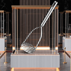 Wholesale 304 stainless steel potato masher thickened sweet potato masher kitchen masher baby food supplement tool