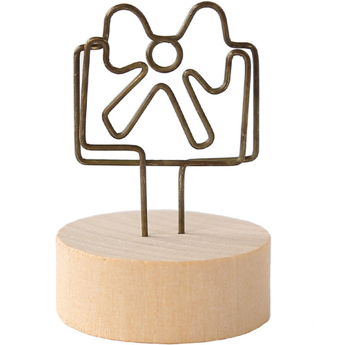 Log zakka cartoon desktop ornaments postcard card paper photo holder home life business card holder factory direct sales