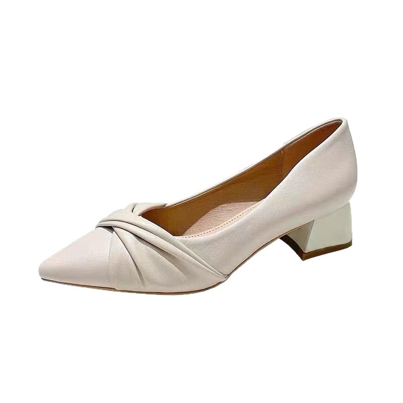 Tacones altos zapatos de mujer tacones puntiagudos 2026 primavera y verano nuevos pequeños zapatos de estilo de moda casual zapatos de mujer de trabajo poco profundos