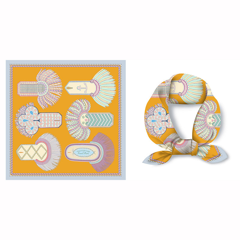 53cm bufandas mujeres moda verano Joker decorativo Cuello pequeño bufanda de pelo con bufanda delgada