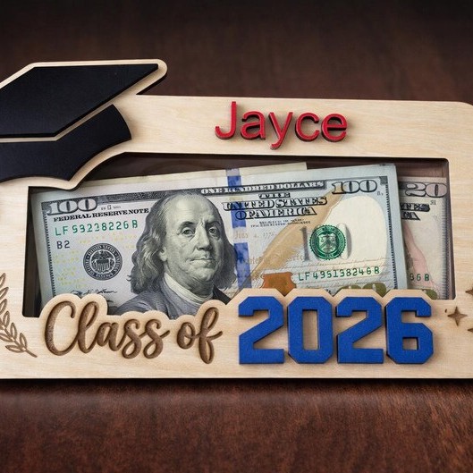 Source Factory Processing Etsy Hot-Selling Custom 2026 Graduation Season Souvenirs Wooden Money Frame Creative Cash Photo Frame Source Factory Processing Etsy Hot-Selling Custom 2026 Graduation Season Souvenirs Wooden Money Frame Creative Cash Photo Frame