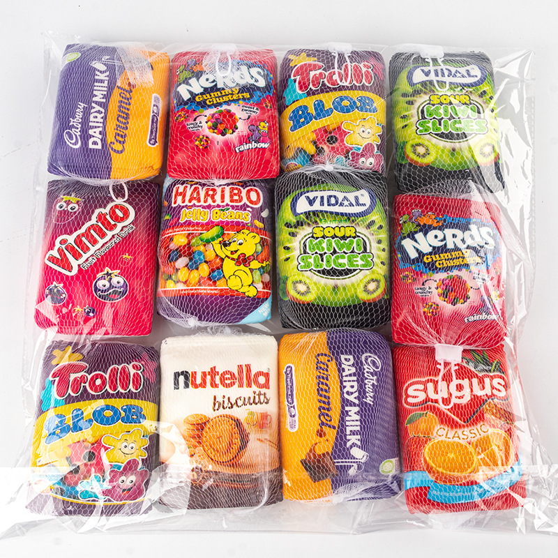 Cross-border bestseller: realistic snack bag, bread, butter stick, genuine factory-made stress-relief squishy toy with slow rebound