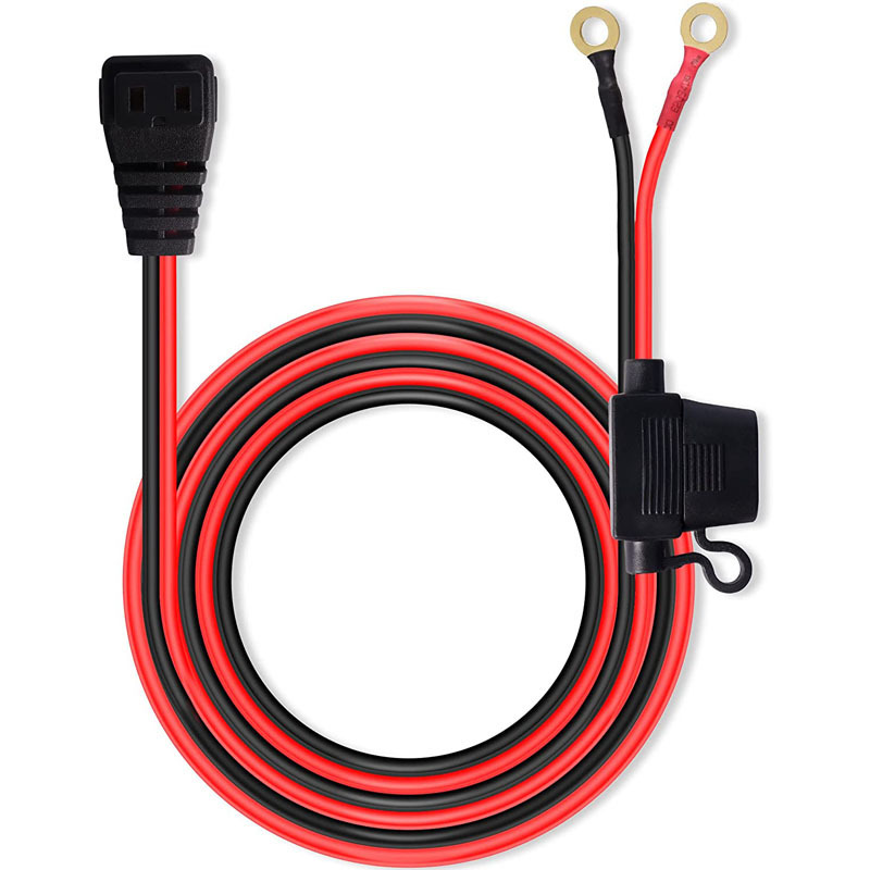 Factory wholesale 12V-24V car refrigerator DC power cable car refrigerator plug to ring terminal line