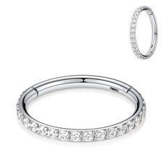 Amazon Bestseller: European & American-Style Nose Ring &ndash; Stainless Steel Jewelry, Diamond-Inlaid Earrings, Circle Ear Accessories, Piercing Decorations