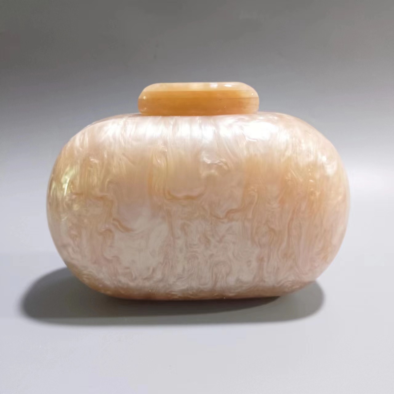 Comercio exterior transfronterizo damas nuevo estilo europeo y americano elíptico acrílico moda bolsa de cena nicho fiesta ropa de noche bolsa