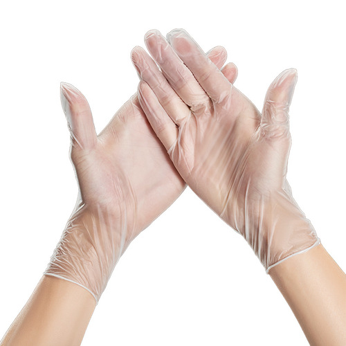 Disposable gloves wholesale food grade household catering oil-proof transparent pvc gloves thickened 100 pieces individually packed