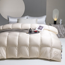 丹麦进口95白鹅绒被新款莱赛尔棉高端羽绒被冬季静音保暖被芯冬被