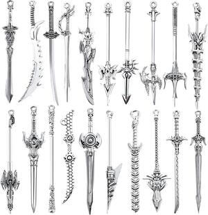 B 72781 Sword Keychain Pendant �Ͻ������ �W���羳���R�d