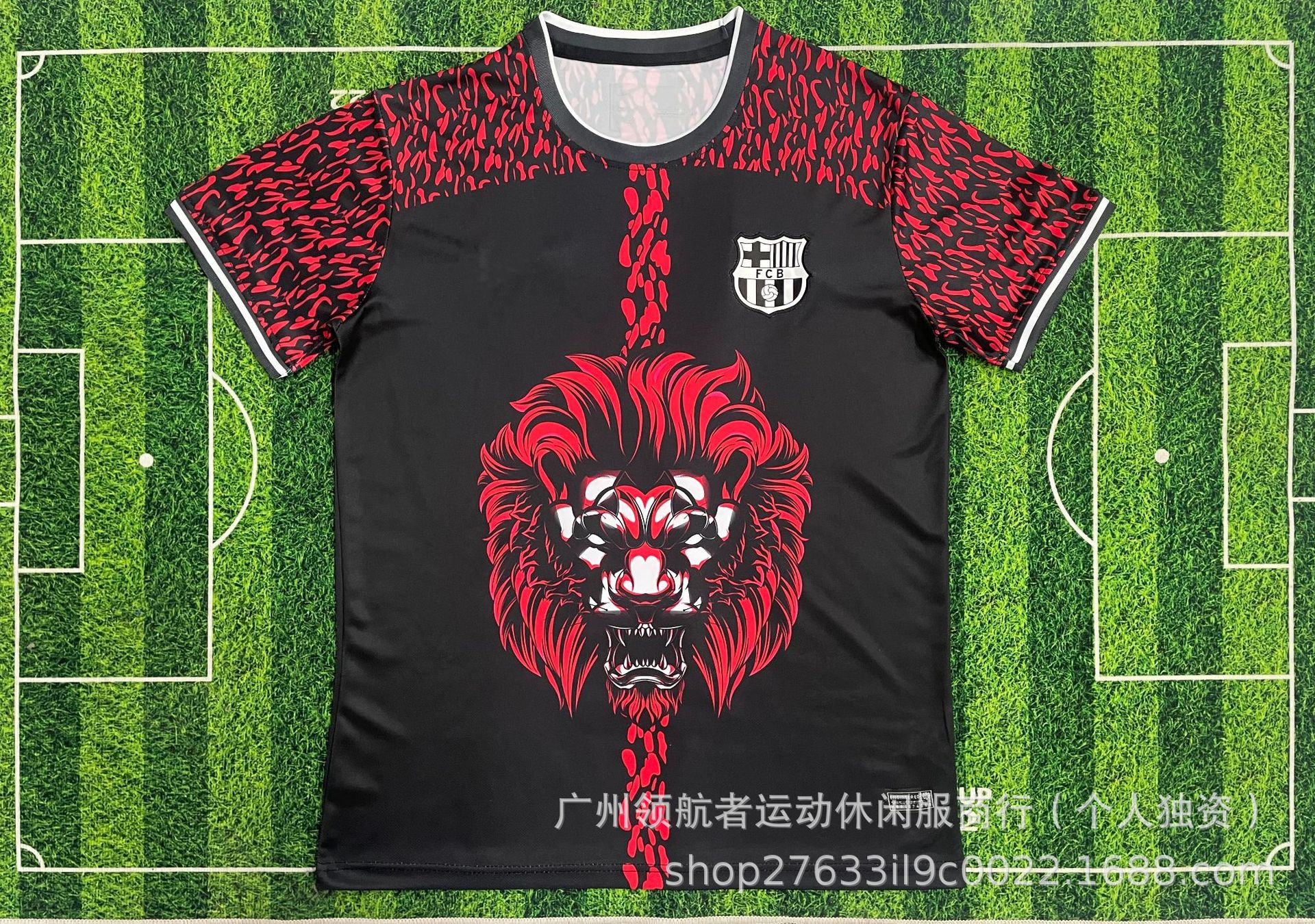 25-26 Fabricante especial de ropa de fútbol venta directa de una camiseta de malla camiseta de mangas cortas ropa de fútbol deportiva