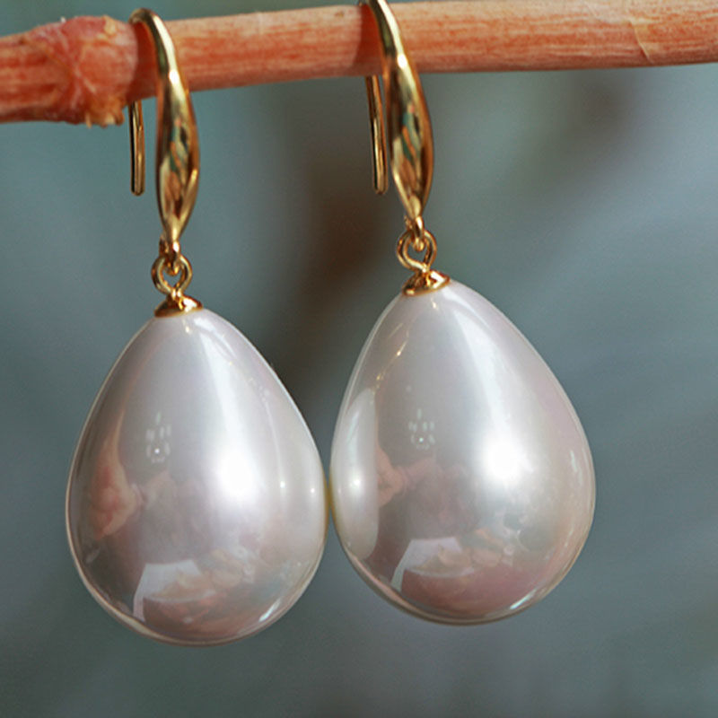 Fashion Water Droplets Pearl Drop Earrings 1 Pair display picture 5