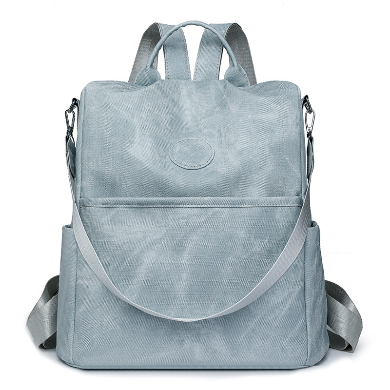 Transfronterizo al por mayor 2024 nuevas señoras casuales mochila antirrobo moda simple al aire libre mochila de viaje ligera