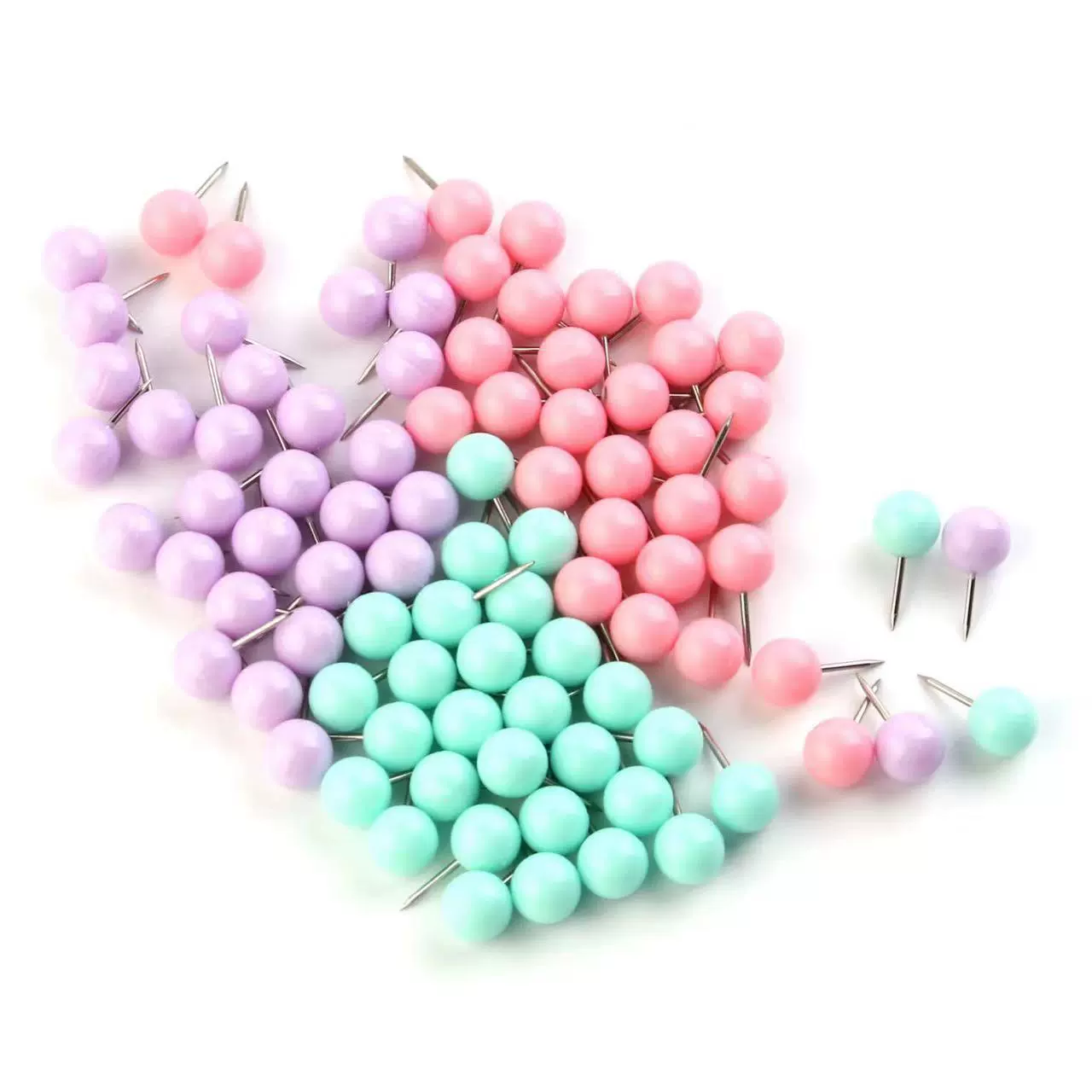 厂家供应马卡龙色球形工字钉大头钉按钉 照片墙绘画软木钉