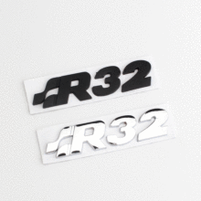 适用于大众R32车标宝来R32车身贴高尔夫个性SR32车标车尾贴改装R