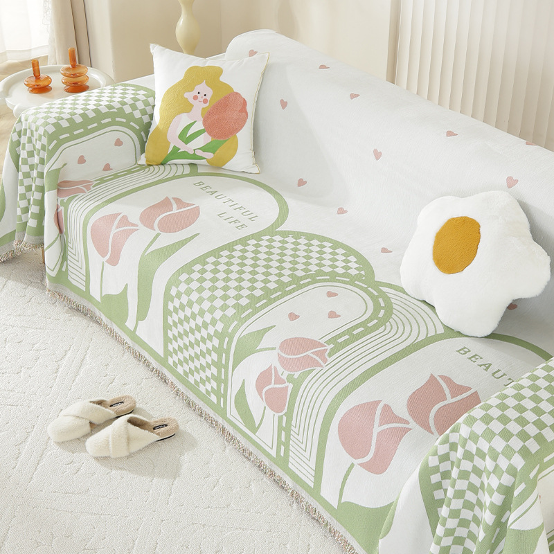 Fabricantes de cabello recto sofá toalla de sofá antideslizante cojín de sofá cuatro estaciones anti-gato universal cubierta de sofá de cubierta integral