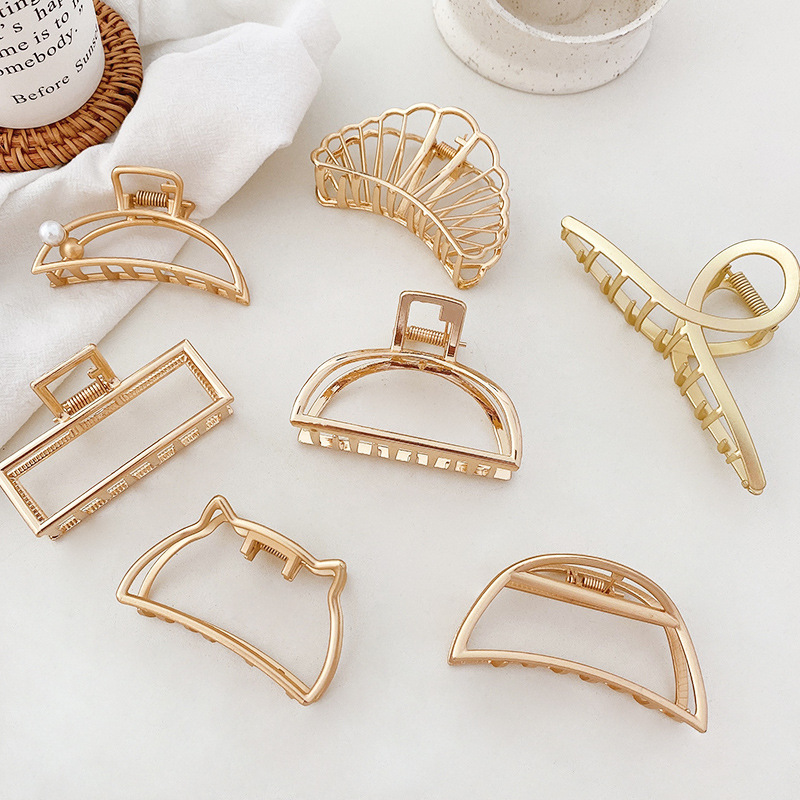 Hobbyist large hair clip head accessory hair clip back metal claw clip for women summer hair pin hair claw hair shark clip