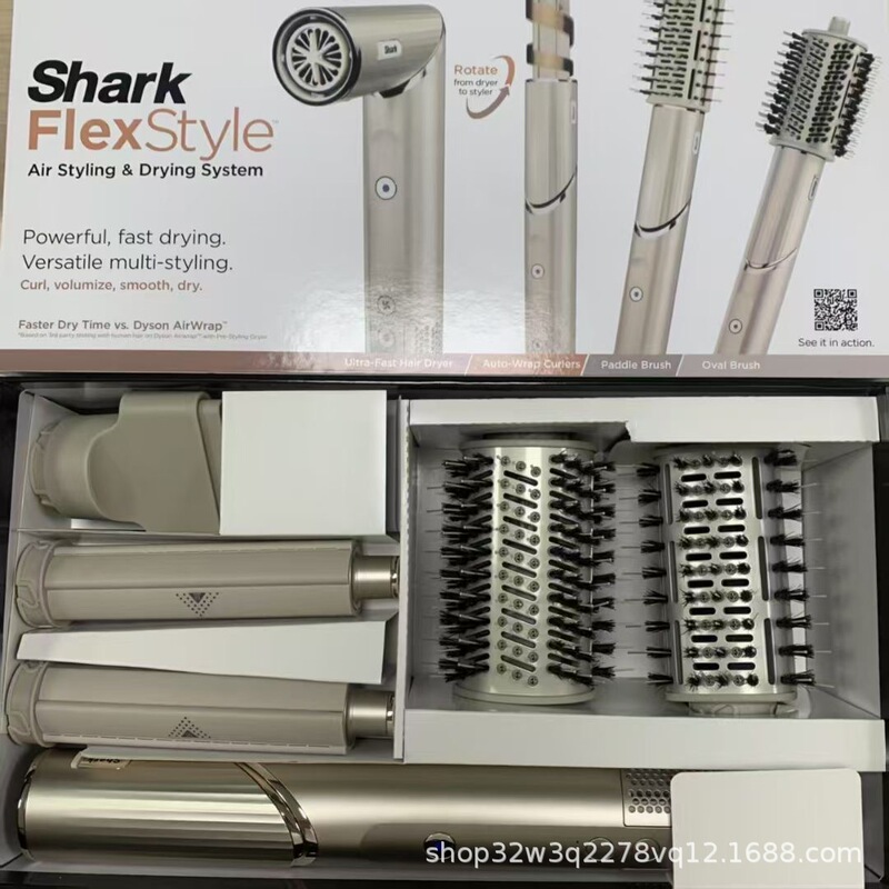 Cross-Border Shark Hot Air Comb Cark Curling Iron Hd430Flexstyle Multi-Function Styler Factory Wholesale