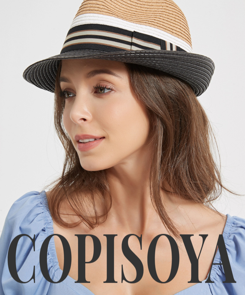 Women's Vacation Solid Color Big Eaves Fedora Hat display picture 1