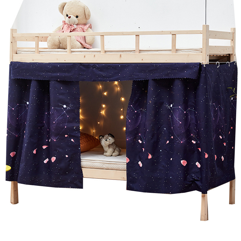 Cortina de cama dormitorio cortina de cama superior cortina de cama inferior cortina de tela cortina de puerta cortina de partición cortina de mesas de aire acondicionado cama cortina