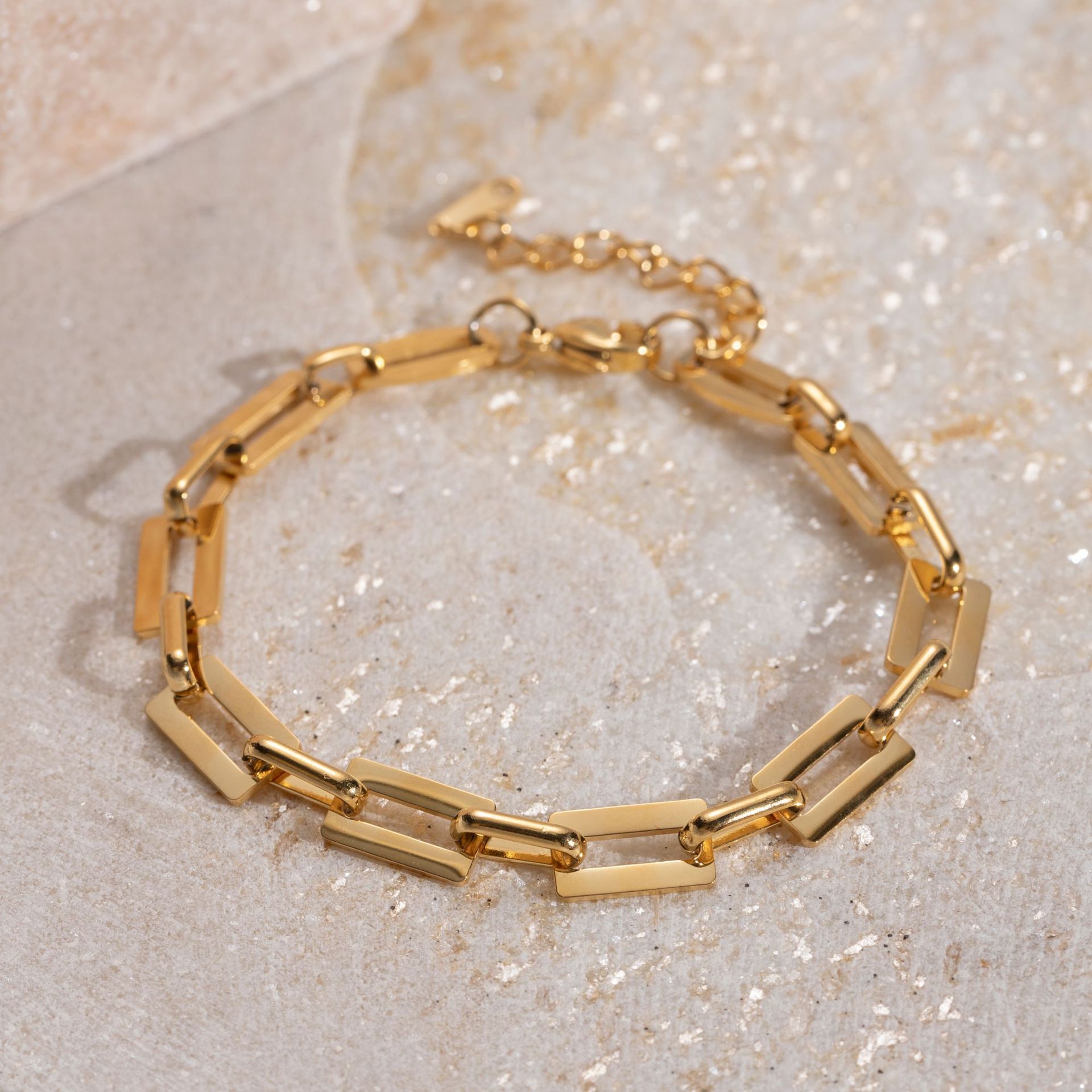 Tena Pulsera de acero inoxidable europea y americana Pulsera de circón con incrustaciones de alta calidad de lujo ligero Joyería explosiva transfronteriza Bracelet
