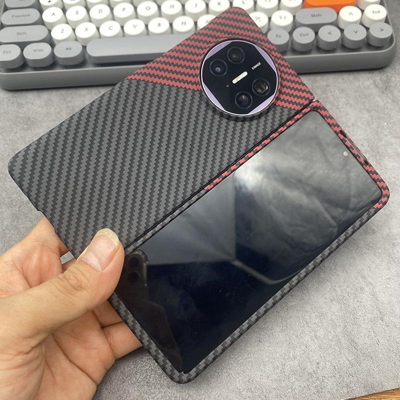Suitable for Huawei Matex6 Mobile Phone Case Kevlar Texture Anti-Fall Matex5/X3 Collector's Edition Protective Cover Ultra-Thin