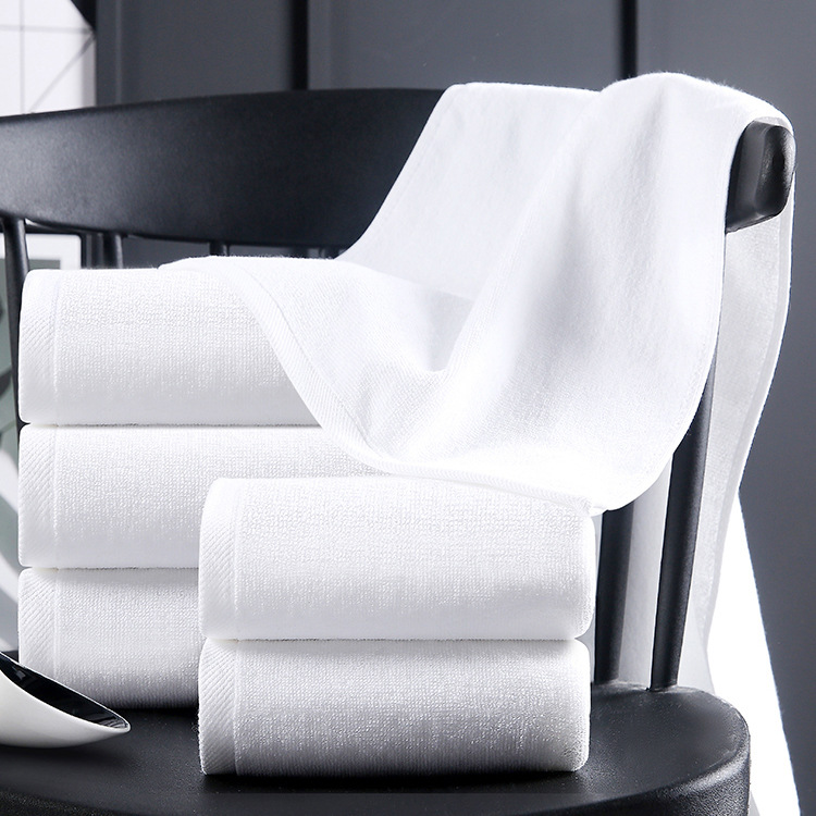 Towel Hotel Adult Soft High-end Hotel Household Face Wash Pure White Bath Solid Color Hand Wipe Homestay Barber Shop