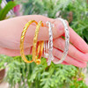 Golden silver starry sky, metal fashionable silver bracelet