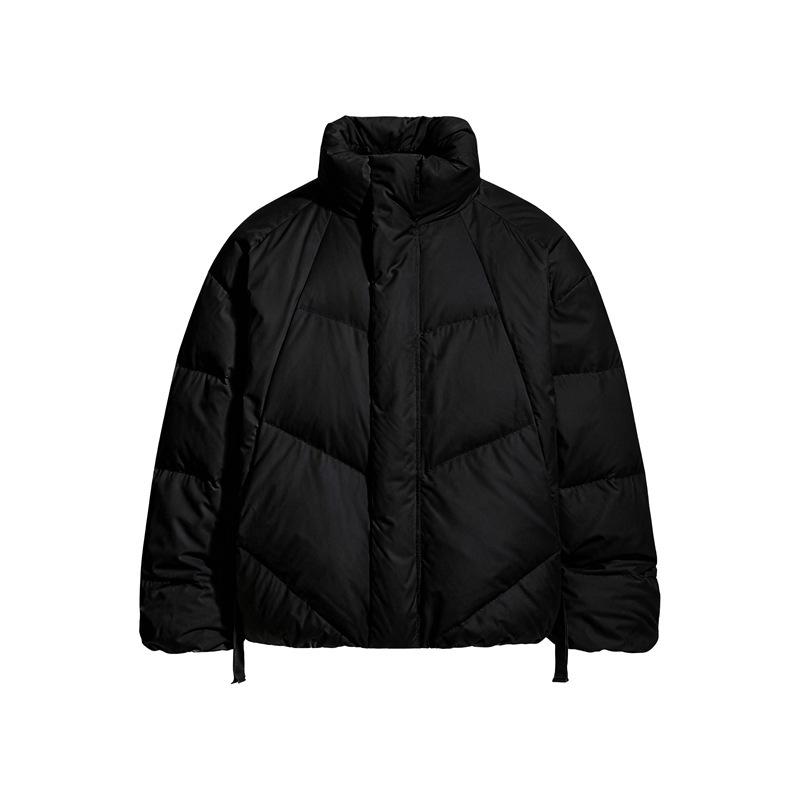 Trendy Solid Color 90% White Duck down Filled Couple Style Warm Stand Collar Daily Commute Outdoor down Jacket for Men and Women