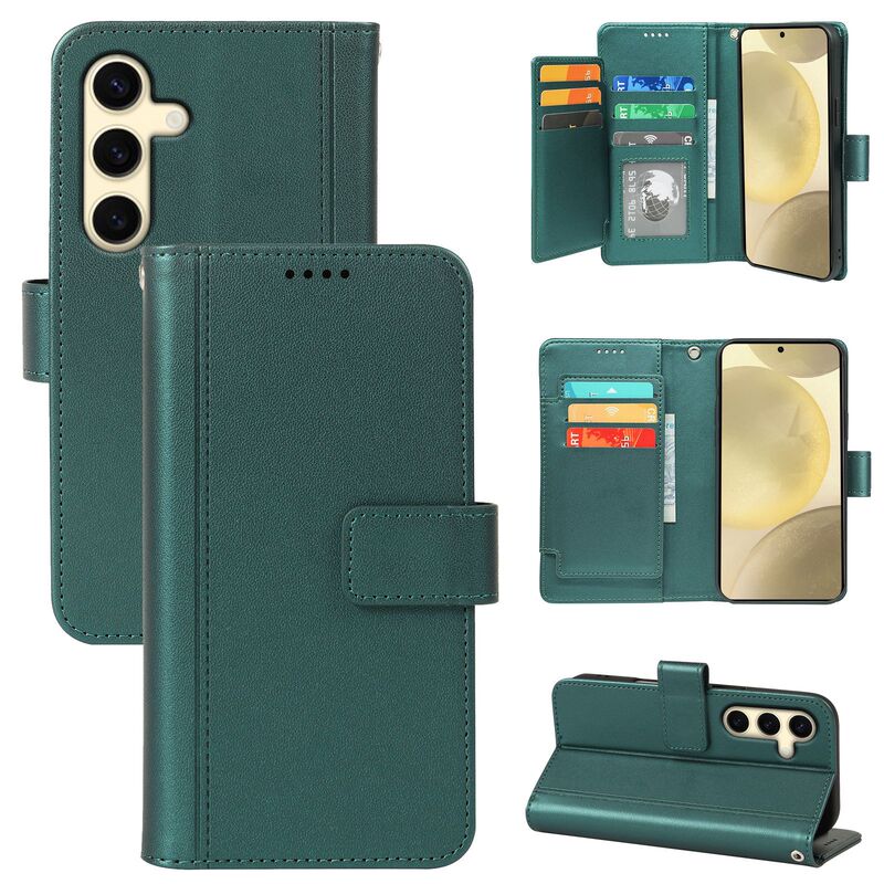 Suitable for Samsung S25 Mobile Phone Leather Case Samsung S23Ultra Flip-Top S21Fe Magnetic Mobile Phone Protective Case