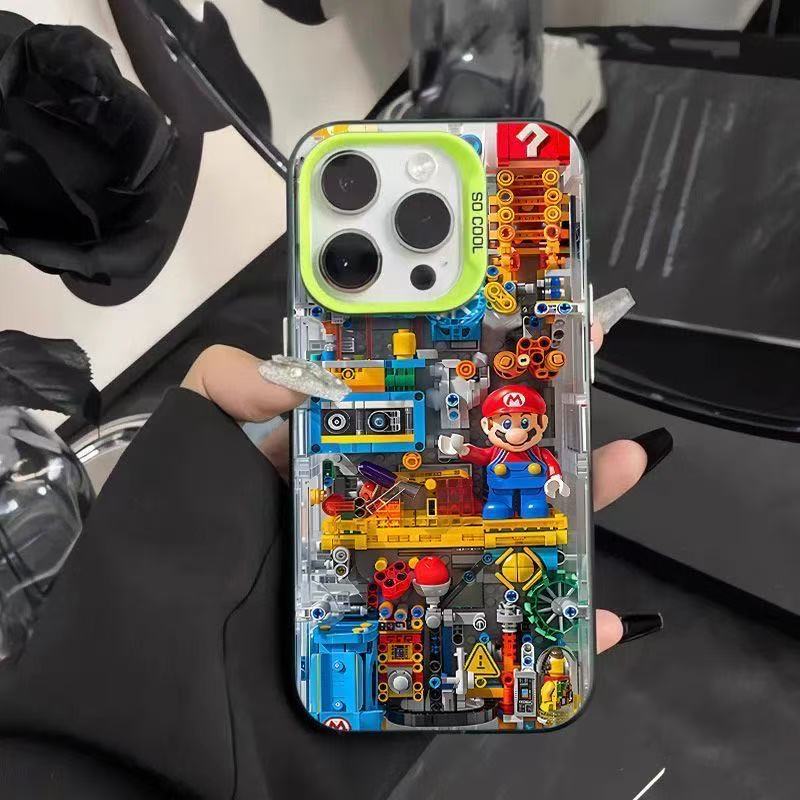 Color Silver Shell-Green-Bloques Mario