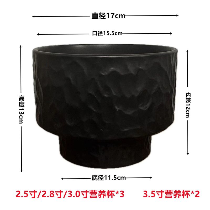 高端兰花专用大口径网红蝴蝶兰陶瓷花盆组合套装轻奢高级加高套盆|undefined